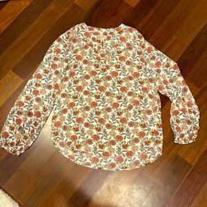 Loft Size S flowery blouse